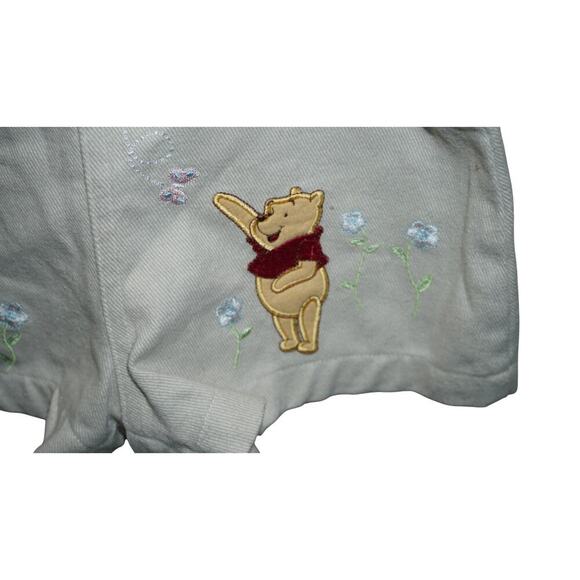 Vintage Disney Winnie the Pooh Embroidered Shortalls Romper 18M Baby - Picture 7 of 8
